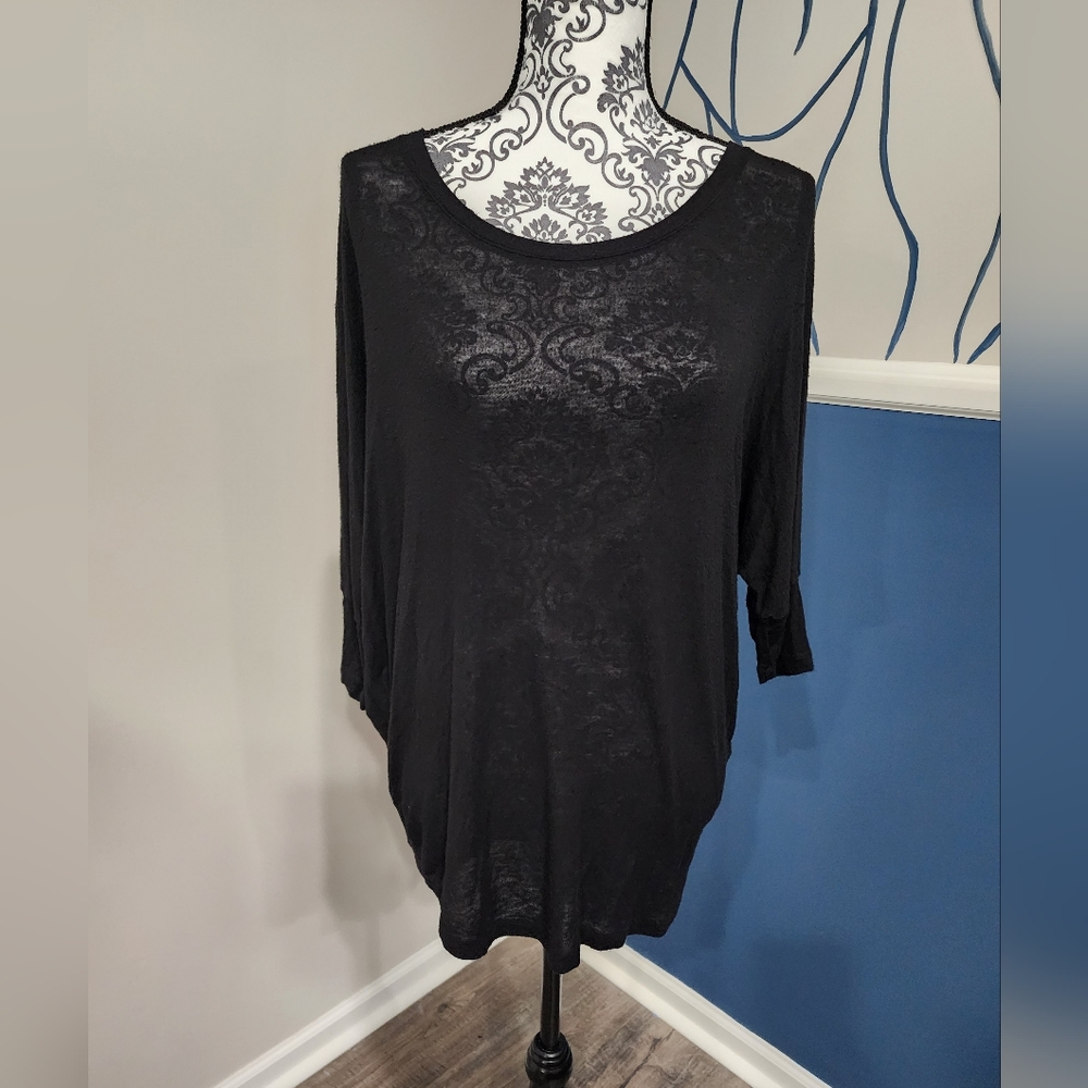 Bajee Collection Sheer Dolman Top